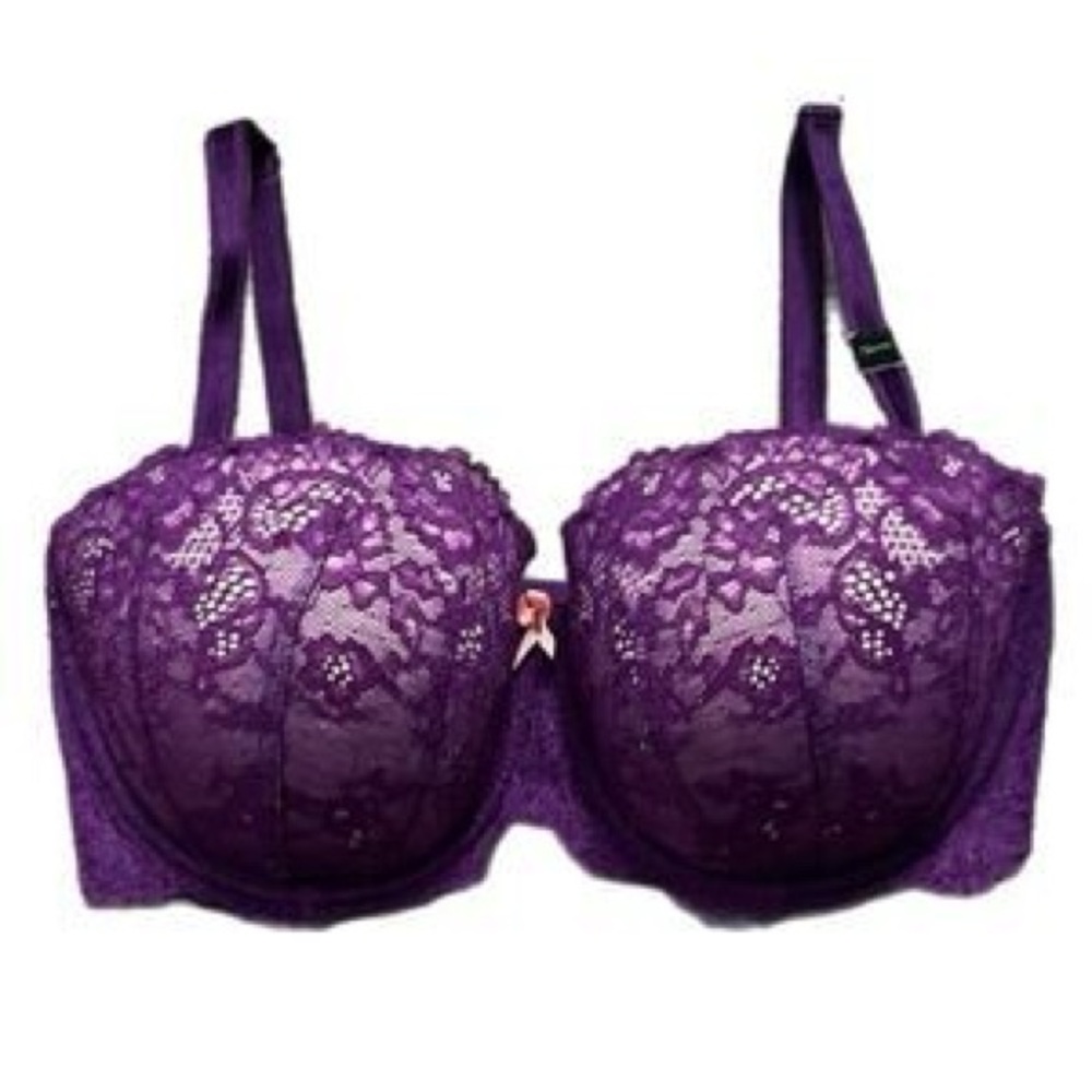 Victoria's Secret-💜Dream Angels Purple Lace Bra-Converts to strapless-34D